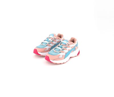 Girls Cell Alien Cosmic Trainers Shoes   Bridal Rose/Milky Blue