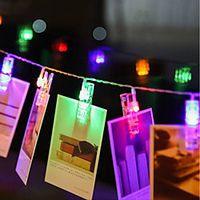 4M 40 pcs LED Photo String Lights 40 Photo Clips Battery Powered or USB Interface Fairy Twinkle LightsHanging Photos Cards and Artwork Warm White DC5V miniinthebox - thumbnail