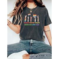 LGBT LGBTQ T-shirt Pride Shirts Shade Never Made Anybody Less Gay Lesbian T-shirt For Women's Girls' Kid's Adults' Hot Stamping Pride Parade Pride Month Lightinthebox - thumbnail