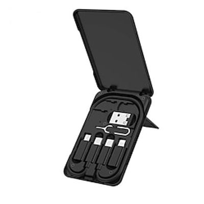 6 in 1 Multifunctional Phone Charge Cable Kit For iPhone 14 13 12 Pro Max Micro USB Cable Type C Adapter Fast Charger Cable miniinthebox