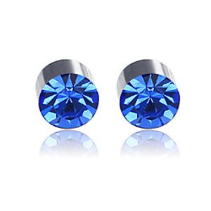 Women's Men's Earrings Classic Mini Earrings Jewelry Black / White / Navy / Royal Blue For Christmas Party Anniversary Carnival Festival 1 Pair miniinthebox