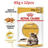Royal Canin Feline Breed Nutrition Maine Coon Wet Cat Food Pouches 85g x 12 pcs