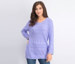 Womens Crewneck Sweater  Purple Bliss