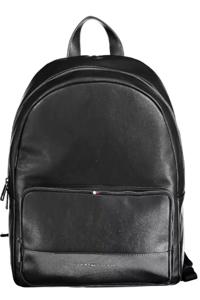 Tommy Hilfiger Black Polyethylene Backpack (TO-20403)