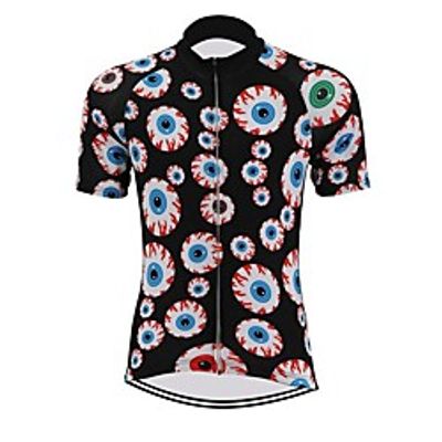 21Grams Men's Short Sleeve Cycling Jersey Summer Spandex Polyester Black Bike Jersey Top Mountain Bike MTB Road Bike Cycling Quick Dry Moisture Wicking Breathable Sports Clothing Apparel  Athleisure Lightinthebox