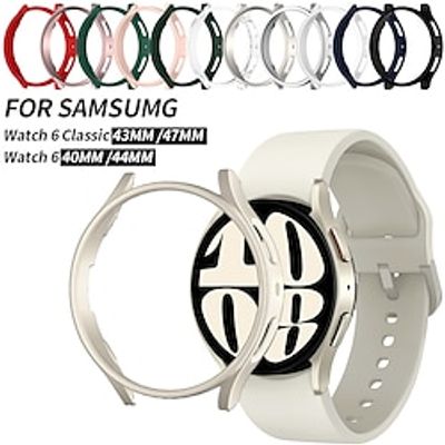 Watch Case Compatible with Samsung Galaxy Watch 6 4044mm Scratch Resistant Rugged Bumper Full Cover PC Watch Cover Lightinthebox