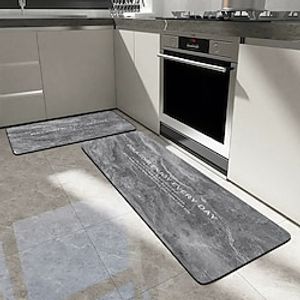 Grey Marbling Doormat Non-Slip Oil Proof Rug Indoor Outdoor Mat Bedroom Decor Bathroom Mat Entrance Rug Door Mat miniinthebox