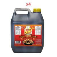 Super Chef Light Soy Sauce 5Ltr (Pack Of 4)