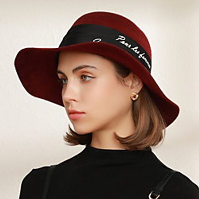 Wool Hats with Solid 1pc Wedding  Party  Evening Headpiece Lightinthebox