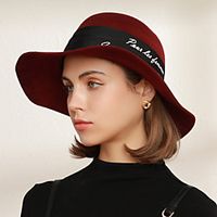 Wool Hats with Solid 1pc Wedding  Party  Evening Headpiece Lightinthebox - thumbnail