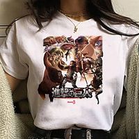 Inspired by Attack on Titan Cosplay Anime Cartoon Polyester  Cotton Blend Print Harajuku Graphic Kawaii T-shirt For Women's  Men's Lightinthebox - thumbnail