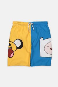 Kids Boys Drawstring Graphic Short  Yellow/Blue