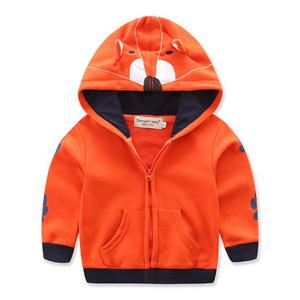 Cartoon Fox Orange Boys Jackets