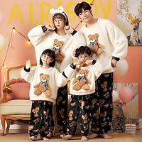 Cosplay Party Costume Costume Family Christmas Pajamas Kigurumi Pajamas Men's Women's Boys Girls' Cosplay Costume Halloween Carnival Masquerade Kid's Adults' Party Party  Evening Polyester Top Pants Lightinthebox - thumbnail