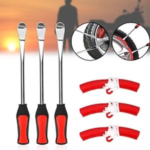 Motorcycle Tire Lever Set Auto Tire Spoon Kit Changing Lever Tools Rim Protector Professional Tire Repair Tool miniinthebox