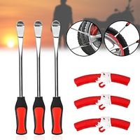 Motorcycle Tire Lever Set Auto Tire Spoon Kit Changing Lever Tools Rim Protector Professional Tire Repair Tool miniinthebox - thumbnail