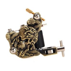 Cool Skull Snake Casting Tattoo Machine High Stability Low Noise 10 Warps Coils 7000-9000 R/Minute