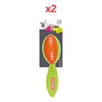 M-Pets On-Off Shelly Orange & Green Dog Toy (Pack of 2)