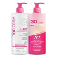 Topicrem Ultra-Hydratant Body Milk Set 2x500ml