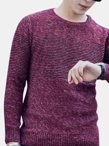 100% Cotton Jacquard Casual Sweater