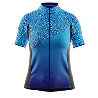21Grams Women's Short Sleeve Cycling Jersey Summer Spandex Polyester Blue Gradient Bike Jersey Top Mountain Bike MTB Road Bike Cycling Quick Dry Moisture Wicking Breathable Sports Clothing Apparel Lightinthebox - thumbnail