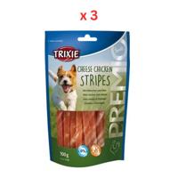 Trixie Premio Cheese Chicken Stripes Dog Treats 100G Pack Of 3 Trixie Premio Cheese Chicken Stripes Dog Treats 100G Pack Of 3