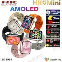 HK9 mini Smart Watch 1.75 inch Smartwatch Fitness Running Watch Bluetooth ECGPPG Pedometer Call Reminder Compatible with Android iOS Kid's Women Long Standby Hands-Free Calls Waterproof IP68 36mm Lightinthebox