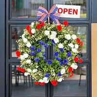 Independence Day Fresh Flower Wreath - Front Door Wreath for Celebrating American Independence Day For Memorial Day/The Fourth of July Lightinthebox