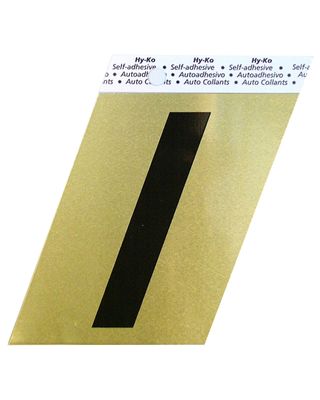 Hy-Ko 3-1/2 Inches Aluminum Adhesive Letter I Hy-Ko 3-1/2 Inches Aluminum Adhesive Letter I