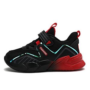 Boys' Trainers Athletic Shoes Comfort Mesh Big Kids(7years ) Daily Running Shoes Luminous Blue Yellow Red Fall  Color Block Lightinthebox