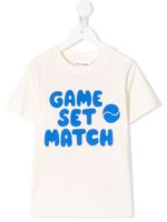Mini Rodini game set match print T-shirt - NEUTRALS