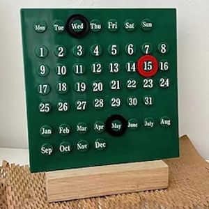 Perpetual Planner Calendar Desk Calendar Perpetual, DIY Planning  Organizing, Desk Accessories Aesthetic Decorations Home Office Lightinthebox