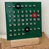 Perpetual Planner Calendar Desk Calendar Perpetual, DIY Planning  Organizing, Desk Accessories Aesthetic Decorations Home Office Lightinthebox - thumbnail
