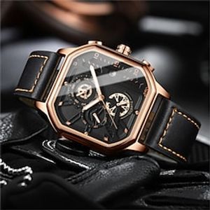 BINBOND Brand Watch High Quartz Men's Luminous Waterproof Square Student Boy Male Clock Lightinthebox