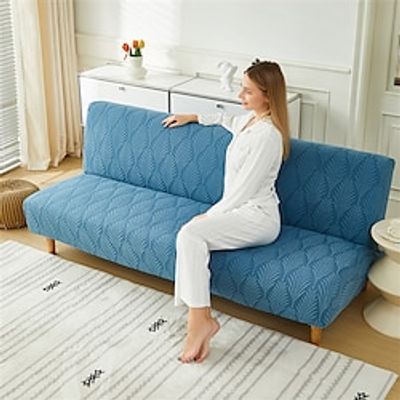 1 Piece of Jacquard Sofa Bed Cover Living Room Folding Armless Sofa Cover Home Elastic Sofa Protective Cover Lightinthebox
