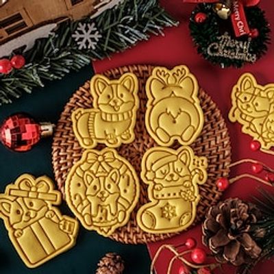 Christmas Cookie and Cake Decorating Molds - Silicone Fondant and Gumpaste Mold for Sugarcraft and Kitchen Gadgets Lightinthebox