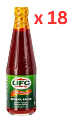 Ufc Banana Sauce Regular, 19.4Oz/550G, Red Pack Of 18 (UAE Delivery Only)