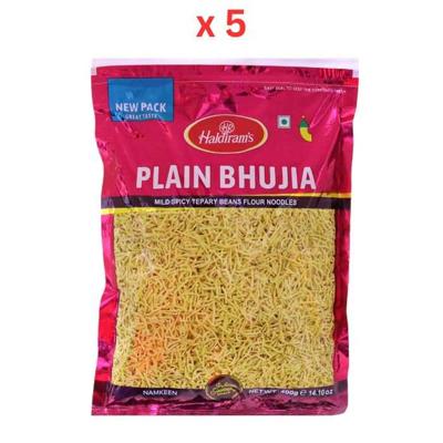Haldirams Plain Bhujia 400gm - Pack Of 5