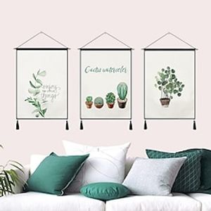 Small Cactus Woven Bohemian Wall Tapestry Art Decor Blanket Curtain Hanging Home Bedroom Living Room Decoration Nordic Cotton Linen Tassel miniinthebox