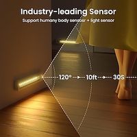 LED Motion Sensor Linkage LED Stair Lights  LED Stair Lighting  White 6000K  LED Night Lights 3PCS Lightinthebox - thumbnail