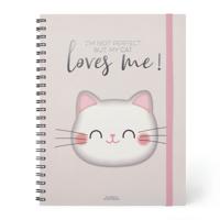 Legami 3-in-1 Spiral Notebook- Maxi Trio Spiral Notebook - Kitty - thumbnail