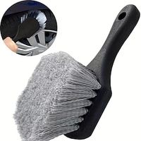 1pc, Car Wheel Brush With Short Handle, Auto Vehicle Wheel Tire Hub Cleaning Brush, Soft Washing Brush, Car Motorcycle Tire Brush, Car Wheel Scrub Brush, Car Maintenance, Cleaning Supplies. miniinthebox - thumbnail