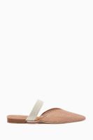 Maisie Flat Mules in Mesh Nappa - thumbnail