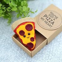 Cute Pizza Match Box - Cute Ghost Pizza Match Box with a Card,Party Decorations, Love Gifts for Friends Lightinthebox - thumbnail