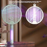 Bug Zapepr Racket Mosquito-killer USB Rechargeable Foldable Electric Shock Bug Zapper Kills Mosquito Led Ultraviolet Light Non-toxic miniinthebox - thumbnail