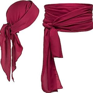 Pirate Costumes Medieval Renaissance Linen Pirate Headscarves And Belt Accessories Lightinthebox