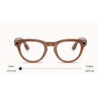 Ray-Ban Meta Headliner Shiny Caramel Transitions Sapphire - 4009-50-C