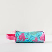 Mermaid Print Pencil Case with Zip Closure - 21x8x8