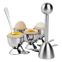 Egg Opening Shell 304 Stainless Steel Separator Creative Household Single And Double Head Egg Tray Set Lightinthebox