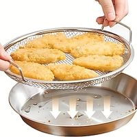 1pc, Kitchen Oil Filter Tray, Stainless Steel Frying Oil Filter Tray, Fine Mesh Filter Basket For Frying Grilling Food Lightinthebox - thumbnail